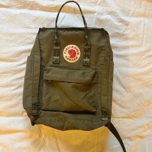 Fjallraven green backpack in great condition!